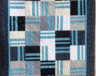 Modern Handmade Quilt, Modern Homemade Quilt, Modern Homemade Blanket, Cotton Blanket, Cotton Throw Quilt, Sofa Throw, Patchwork Throw
