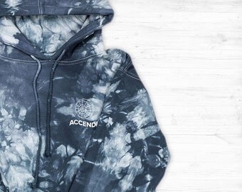 Synergy Tie Dye Hoodie - Minimal Design (Indigo)