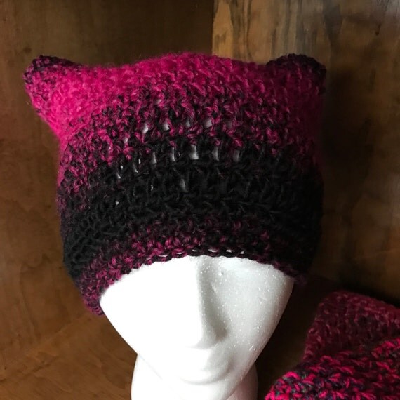 Black & Mild Pink Pussy Hat // beanies // Pink Pussyhat Project // Protest Hat
