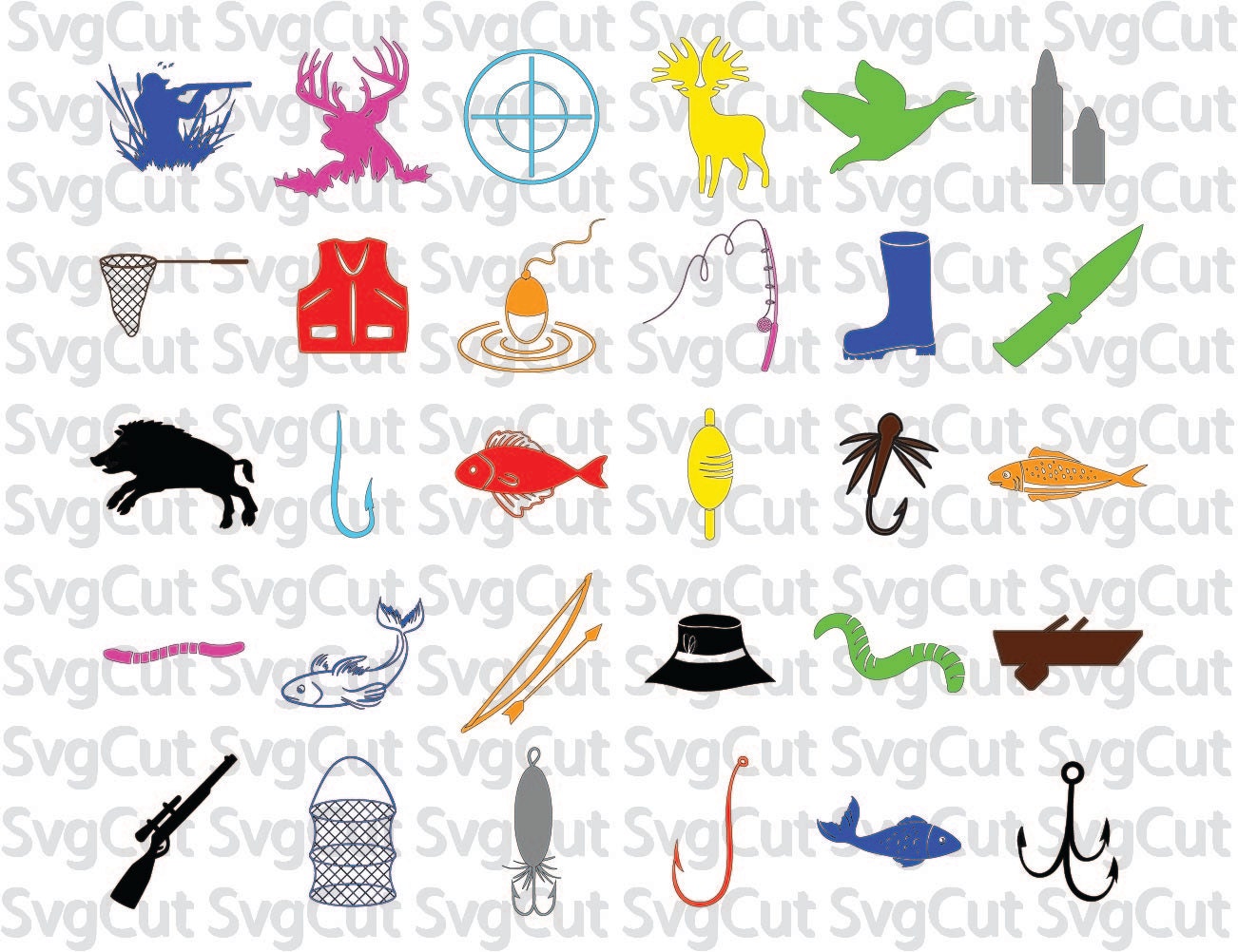 Download Hunting and Fishing SVG files DIY cut files for Silhouette