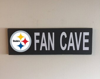 Pittsburgh Steelers Fan Cave Wood Sign / Pittsburgh Steelers Wood Sign / Pittsburgh Steelers Fan Sign / Pittsburgh Steelers Decor