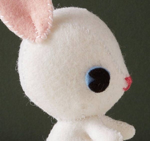 white china rabbit ornament