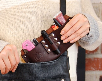 Rūtsu EDC Passport - Leather, Purse Organizer, Daypack Organizer
