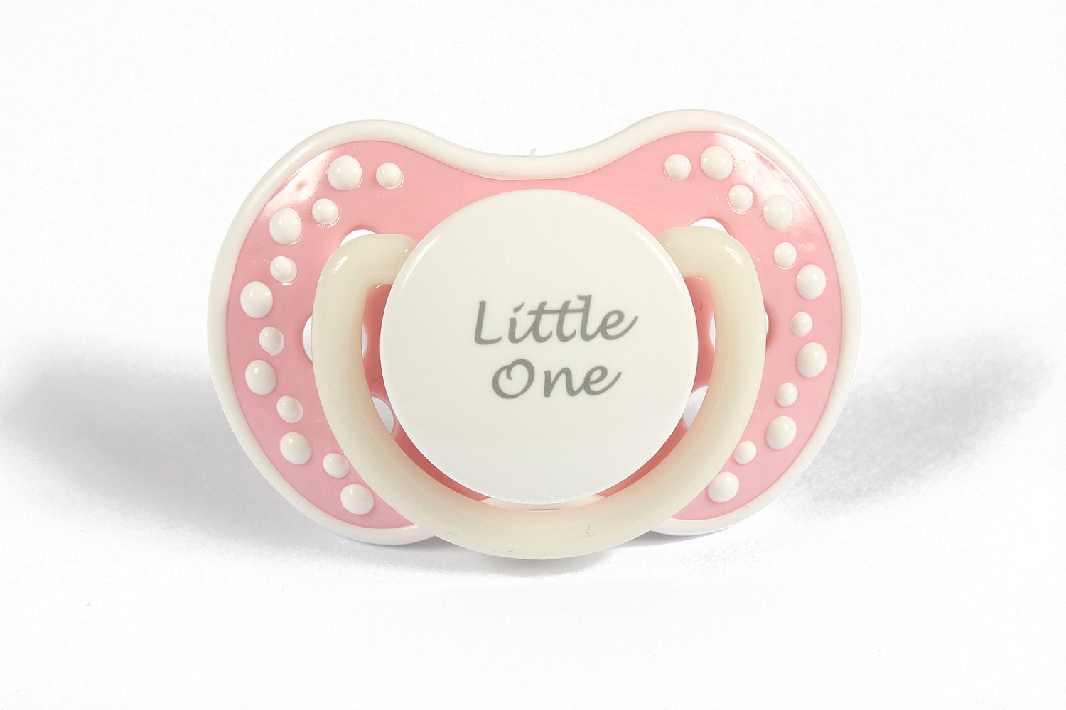 DDLG Adult baby pacifier. ABDL pacifier with the words little