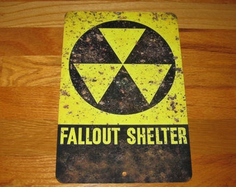 sign for fallout shelter