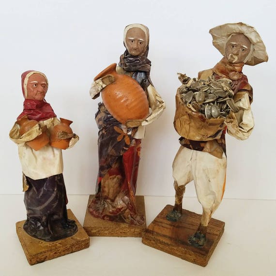 mexican folk art paper mache figures