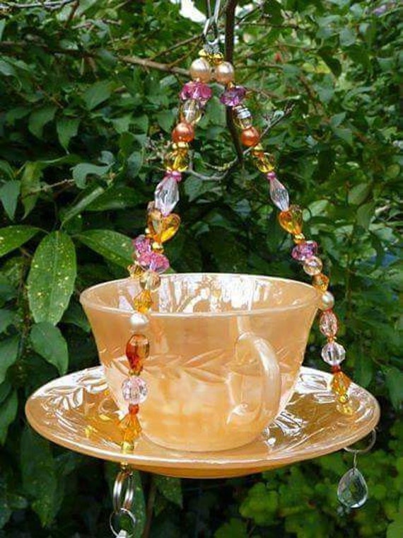 Handmade Teacup Bird feeders by NaturesTeaPartyUK on Etsy