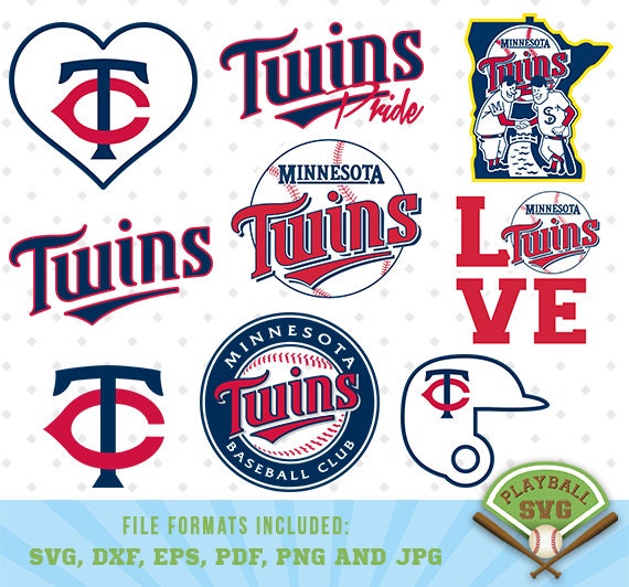 Minnesota Twins SVG files baseball designs contains dxf eps