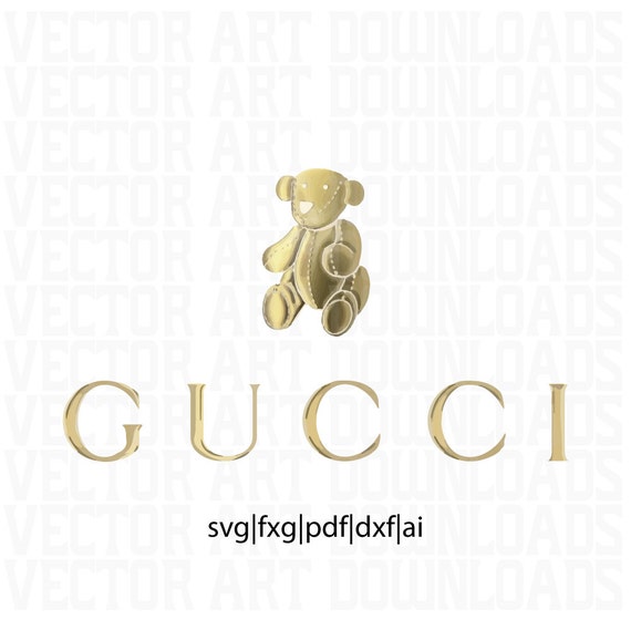 Download Gucci Bear Logo Inspired Vector Art svg dxf fxg pdf eps file