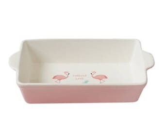 Flamingo ceramic baking dish (FREE SHIPPING)