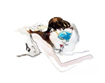 Breakfast at Tiffany's Illustration - Fine Art Print