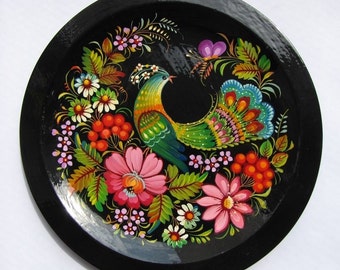 6 Hand painted ornaments / Petrykivka / wood/ #13