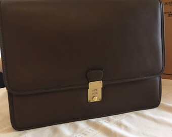 joseph daniel leather briefcase