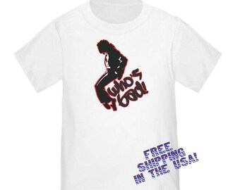 Who's Bad? Michael Jackson, King of Pop, 70s, 80s, 90s, Pop, Rap, Hip Hop, Retro Rock Music Boy or Girl, Funny Toddler & Youth T Shirt