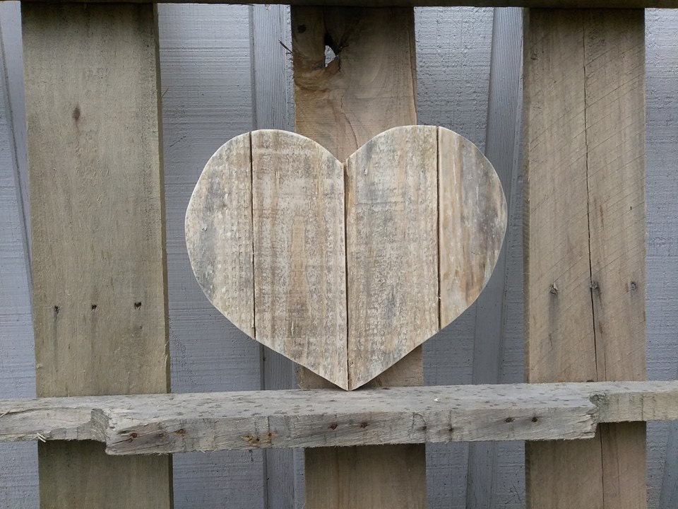 Large Wooden Heart Decor Rustic Valentine's Day Gift