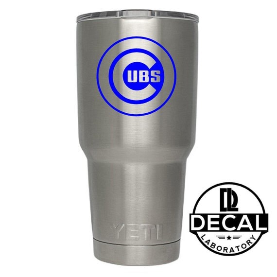Yeti Decal Sticker - Chicago Cubs Decal Sticker For Yeti RTIC Rambler Tumbler Coldster Beer Mug