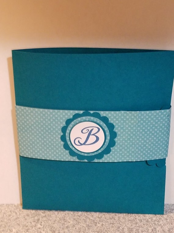 Items similar to Set of 8 handmade monogram note cards and envelopes
