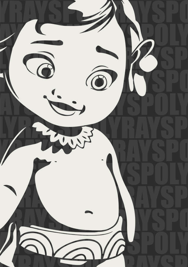 Moana svg, clipart, digital download, Baby Moana Kid ...