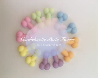 Bachelorette Party Soap Favors - Set of 10 -also for Bridal Shower Favors, Birthday Party Favors, etc!