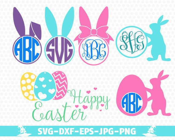 Download Easter Bunny Svg Happy Easter SVG Easter Bunny Monogram ...