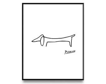 Picasso, Dog Print, Picasso Prints, Pablo Picasso, Pablo Picasso Art, Fine Art Print, Picasso Art, Picasso Sketch, Printable Art, Art Prints