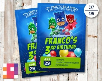 Pj masks cards | Etsy