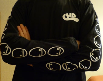 CHO Naebody Pus black and white long sleeve t-shirt (made to order,add size)