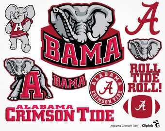 Alabama Crimson Tide svg, Crimson Tide clipart, Bama svg, A svg digital – svg, eps, png, dxf, pdf. Graphic Die Cut Print Mug Shirt Decal.