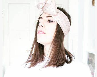 fascia / turbante / headband viscosa a pois Max&co