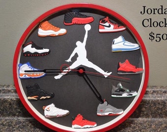 Custom Jordan Clock Jordans 1-12