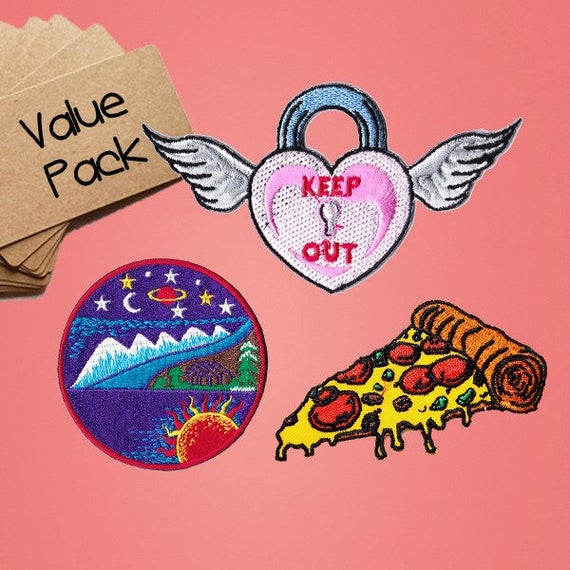 Hand Embroidered Patch Iron On Patch Applique Patches For