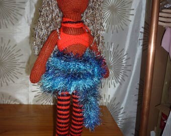 Hand Knitted "Babe" doll, 22 inches, "Chloe"