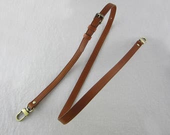 Brown Leather Purse Straps, Bag Handles Replacement