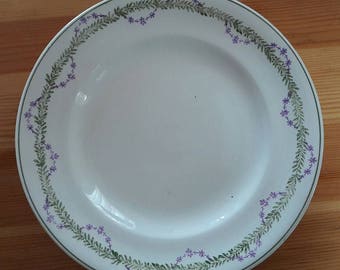 Plates Longwy "Loridan", lot of 5 assietttes