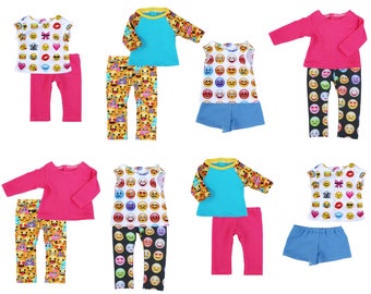 Fits like American Girl Doll Clothes - Emoji / Emoticon Gift Set - Free Gift Wrap