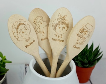 Personalised Wooden Spoon - Baking Gift - Gift for Mum - Personalized gift - Birthday - Anniversary - Wedding