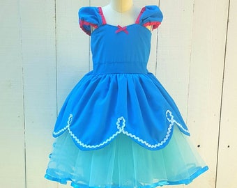 Poppy Troll dress, turquoise dress, Poppy Troll costume, Troll birthday party. Poppy Troll tutu dress