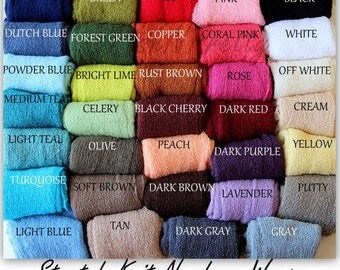 Stretch Knit Newborn baby Photography Wrap - Photo Props - Choose colors. A must have for photographers!