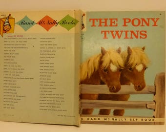 Vintage Tip Top Elf Book The Pony Twins by Helen Wing Illustrated by Marjorie Cooper