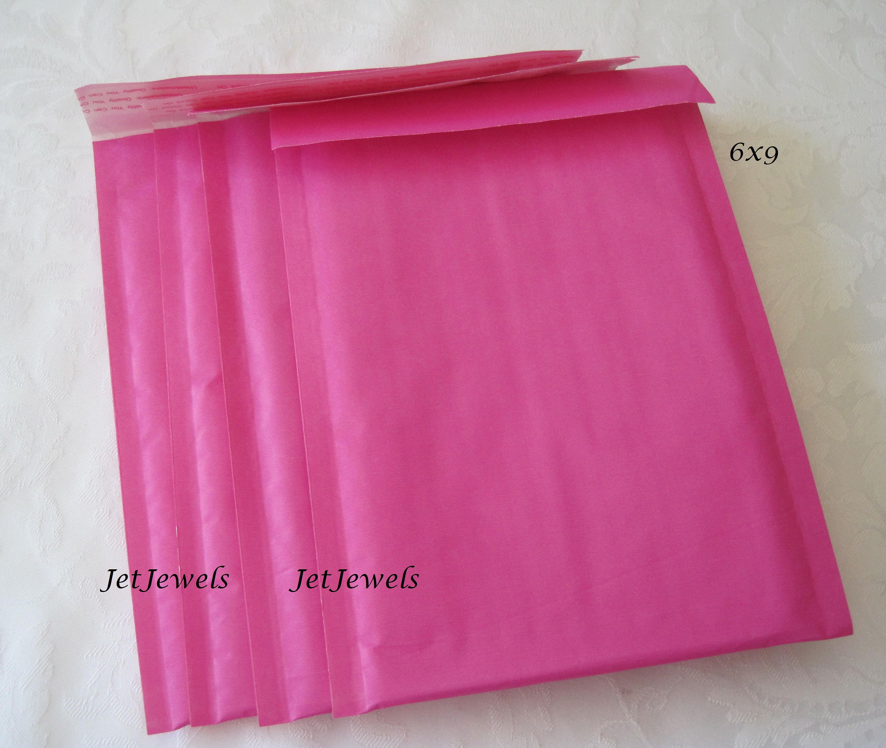25 Hot Pink Padded Mailers, Pink Bubble Mailers, Mailing Envelopes