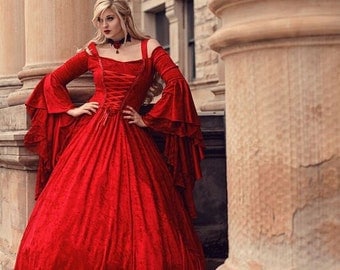 Gwendolyn Medieval or Renaissance Wedding Gown by RomanticThreads
