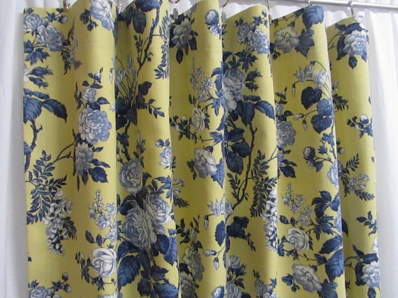 Ideas 20 of Blue And Yellow Floral Curtains