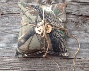 Camo Ring Bearer Pillow - Camo Ring Bearer - Camo Wedding - Camouflage Wedding - Camo Wedding Ring - Redneck Wedding - Deer Hunting Wedding