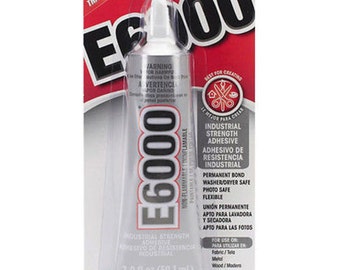 E6000 Industrial Strength Permanent Bond Adhesive Crafting Glue 2 oz. Tube