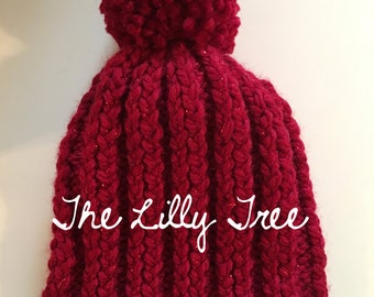 Cable Knit Hat Unisex