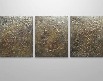 Abstract Painting Acrylic Original Modern Heavy Textured Painting 3D Art by Gabriela Large