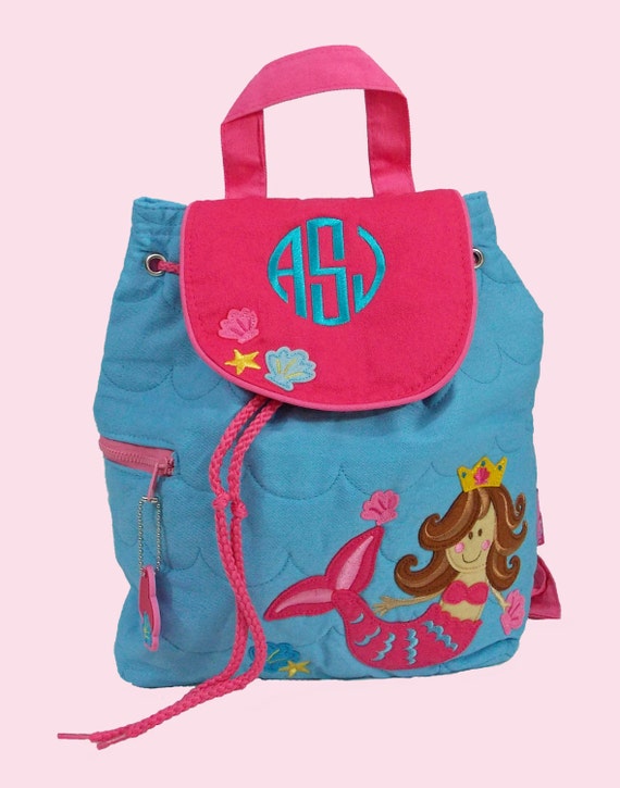 Personalized Child's Stephen Joseph Quilted Toddler MERMAID Backpack-Monogrammiong Is Included