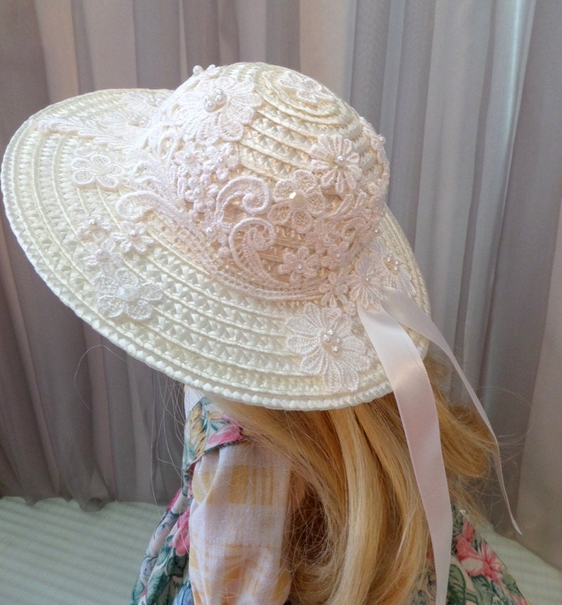 18 Inch Doll Accessories / Doll Hat / Doll Straw Hat