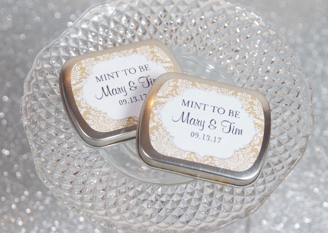 15 Personalized Favor Tins Custom Mint Tins Wedding Favors