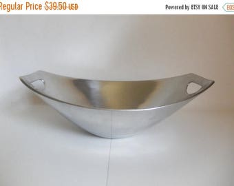 Vintage DANSK Danish Modern Metal Salad Bowl by Jens Quistgaard IHQ